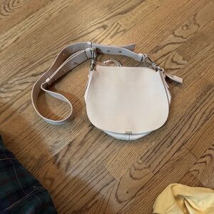 All Saints Cream Crossbody Bag
